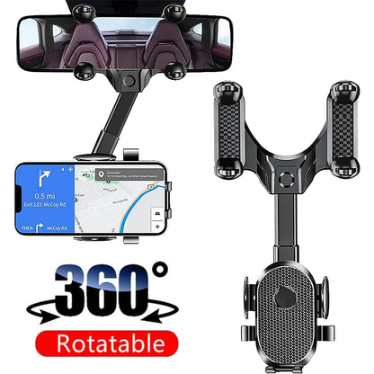 Universal 360 Car Rearview Mirror Phone Holder