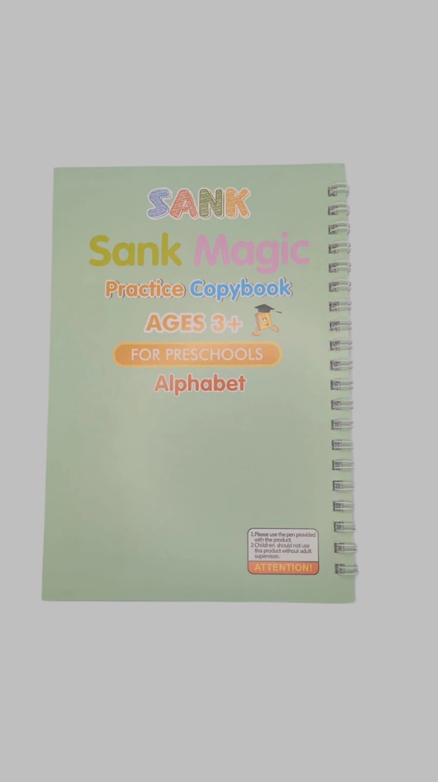 Sank Magic Book For Kids (Pack of 4Books, 10Refills, 1Pen, 1Grip)